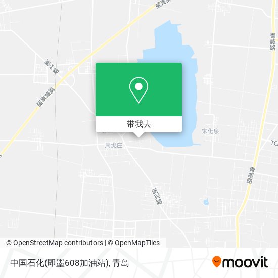 中国石化(即墨608加油站)地图