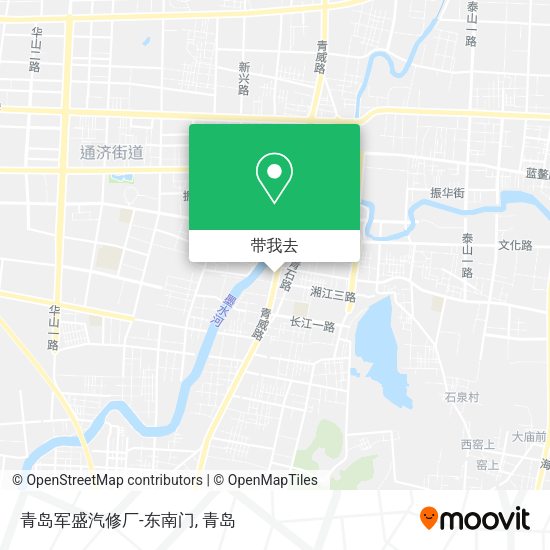 青岛军盛汽修厂-东南门地图