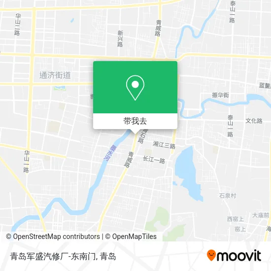 青岛军盛汽修厂-东南门地图