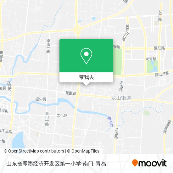 山东省即墨经济开发区第一小学-南门地图