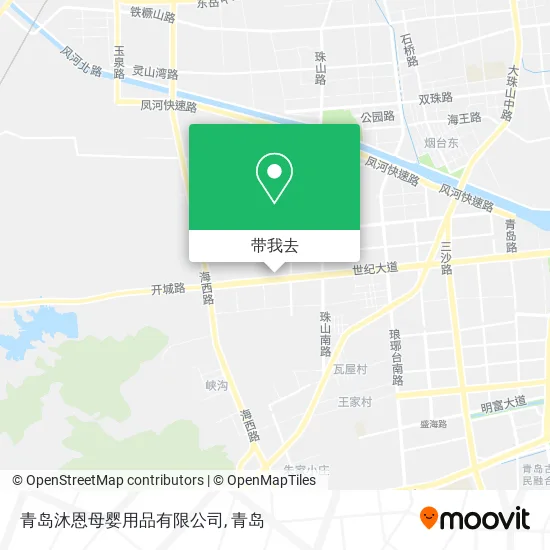 青岛沐恩母婴用品有限公司地图