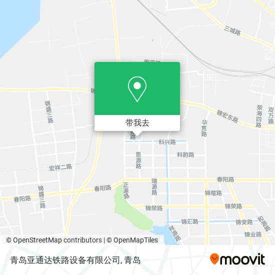 青岛亚通达铁路设备有限公司地图