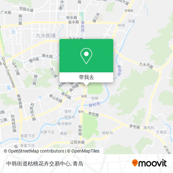 中韩街道枯桃花卉交易中心地图
