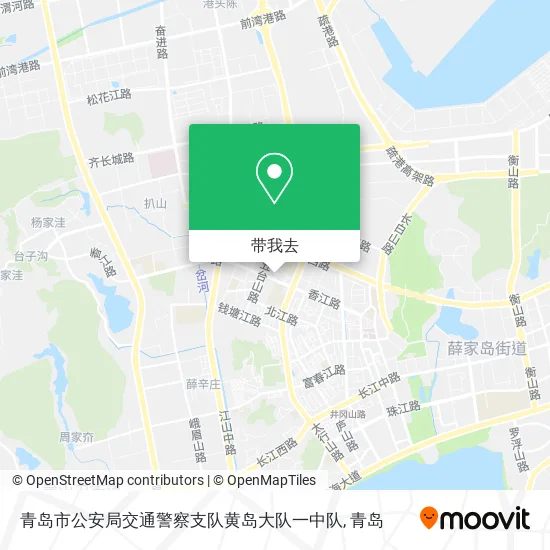 青岛市公安局交通警察支队黄岛大队一中队地图