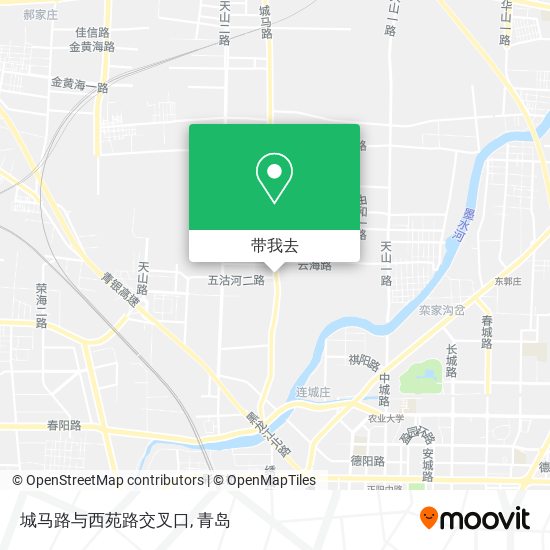城马路与西苑路交叉口地图