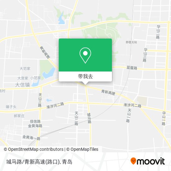 城马路/青新高速(路口)地图