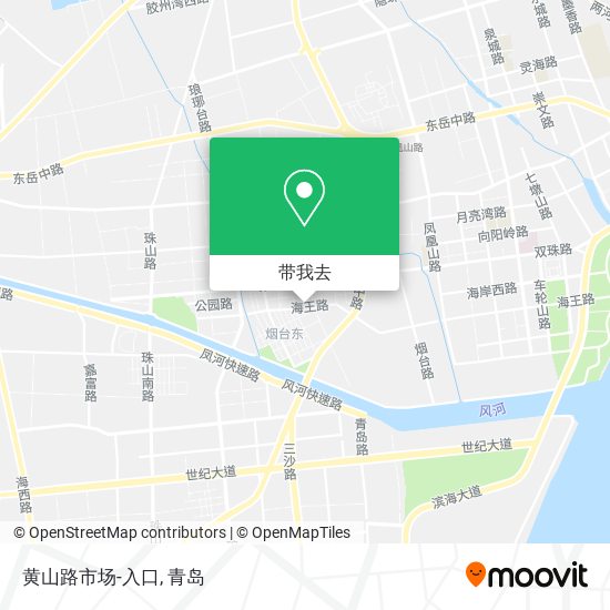 黄山路市场-入口地图