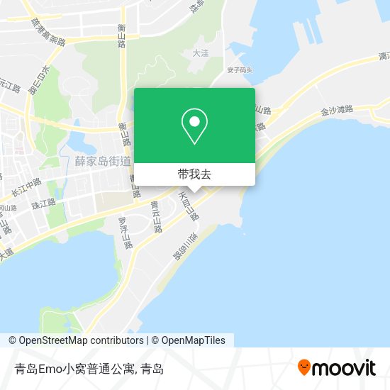 青岛Emo小窝普通公寓地图