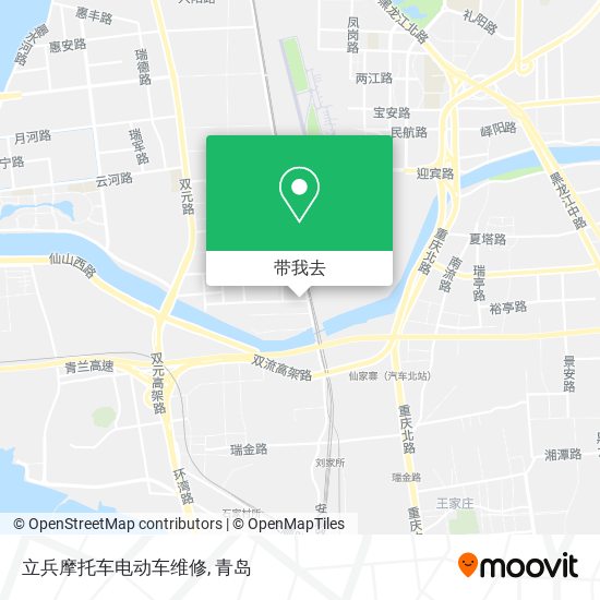 立兵摩托车电动车维修地图