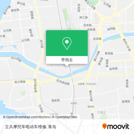 立兵摩托车电动车维修地图