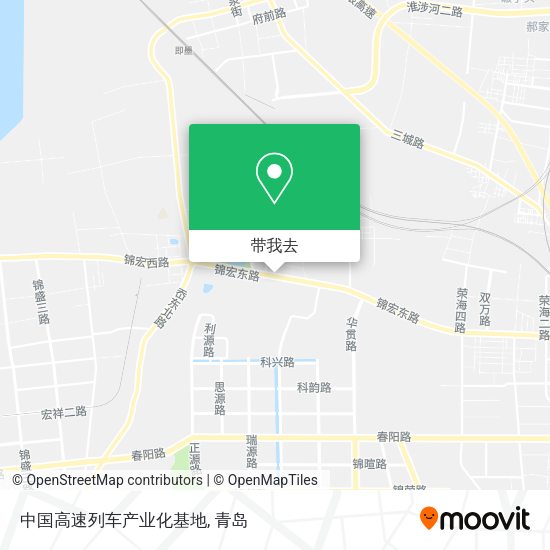 中国高速列车产业化基地地图