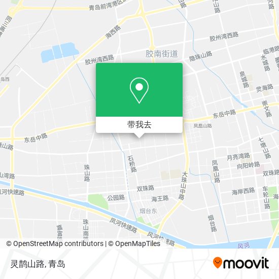 灵鹊山路地图