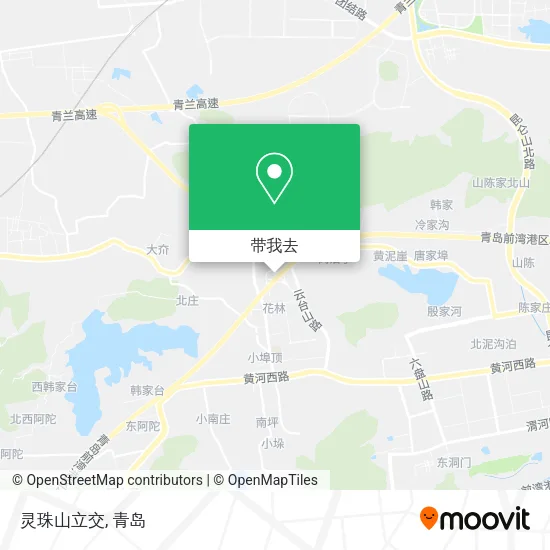 灵珠山立交地图