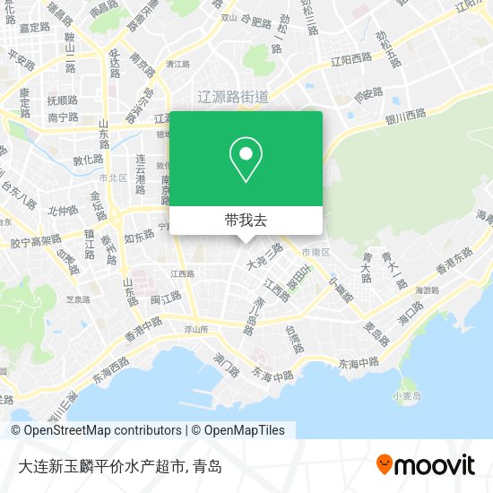 大连新玉麟平价水产超市地图