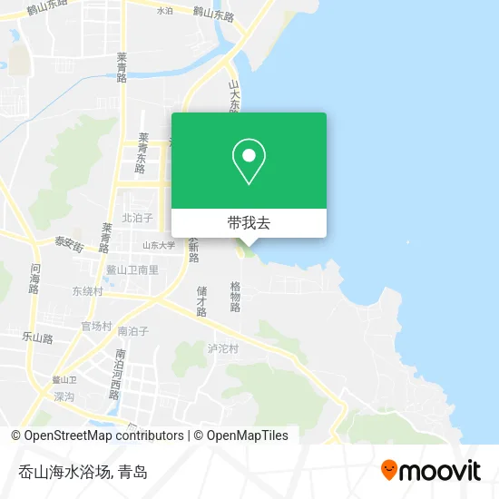 岙山海水浴场地图
