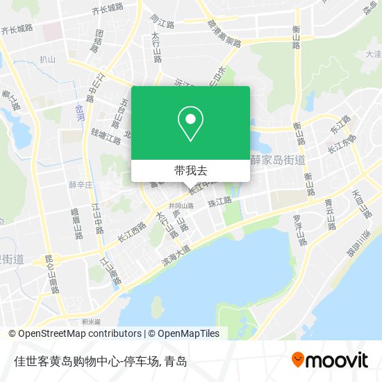佳世客黄岛购物中心-停车场地图