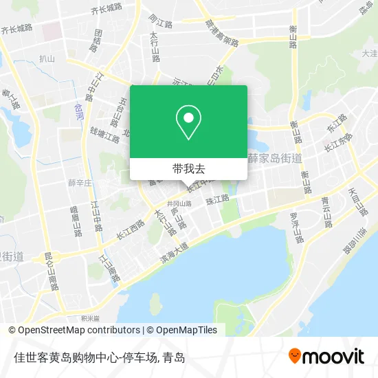 佳世客黄岛购物中心-停车场地图