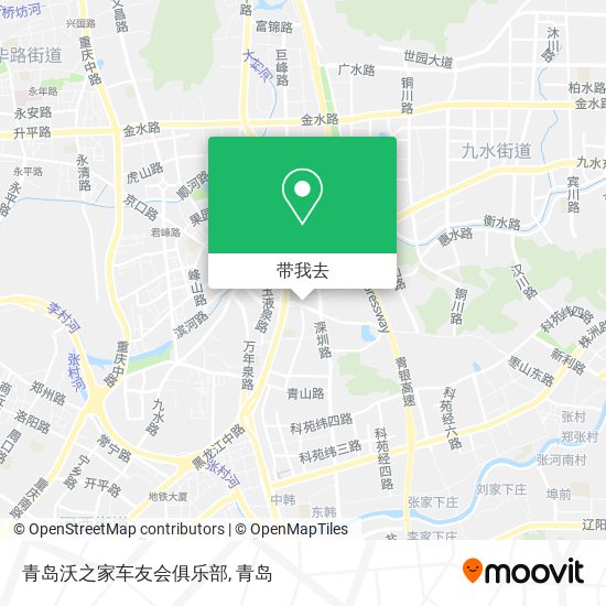 青岛沃之家车友会俱乐部地图