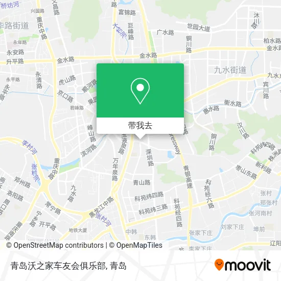 青岛沃之家车友会俱乐部地图