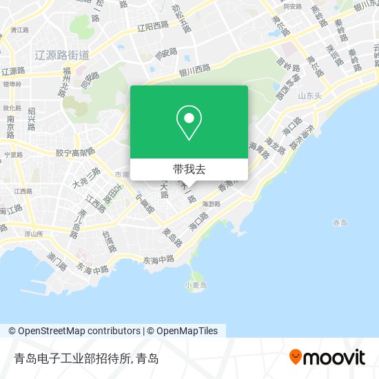 青岛电子工业部招待所地图