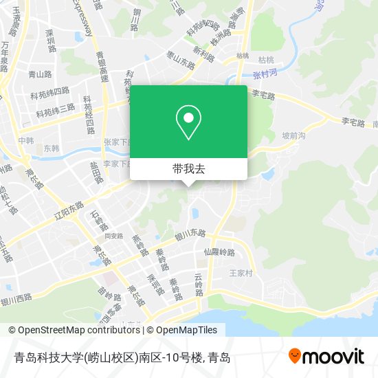 青岛科技大学(崂山校区)南区-10号楼地图