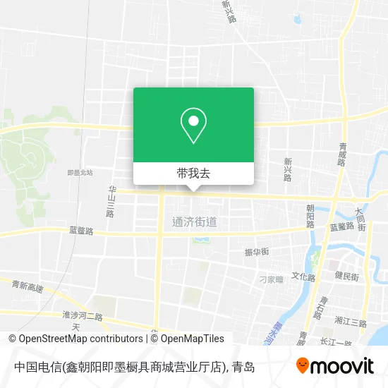 中国电信(鑫朝阳即墨橱具商城营业厅店)地图