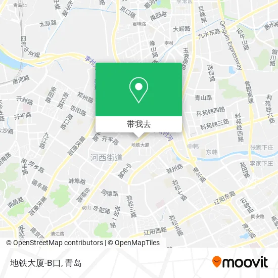 地铁大厦-B口地图