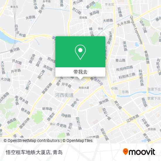 悟空租车地铁大厦店地图