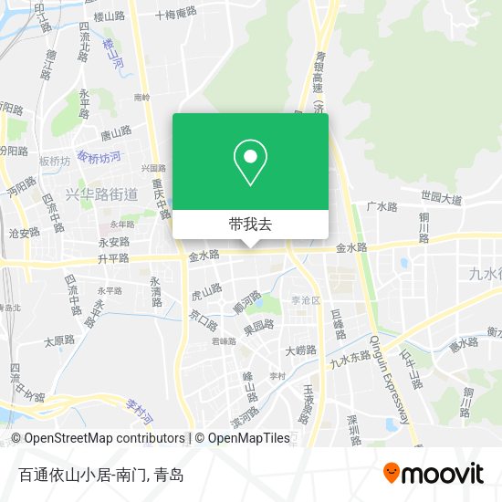 百通依山小居-南门地图