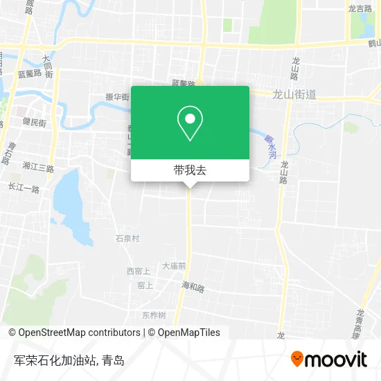 军荣石化加油站地图