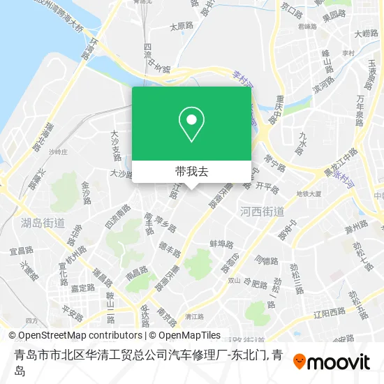 青岛市市北区华清工贸总公司汽车修理厂-东北门地图
