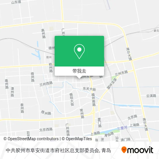 中共胶州市阜安街道市府社区总支部委员会地图