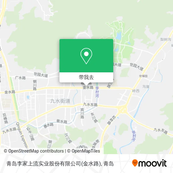 青岛李家上流实业股份有限公司(金水路)地图