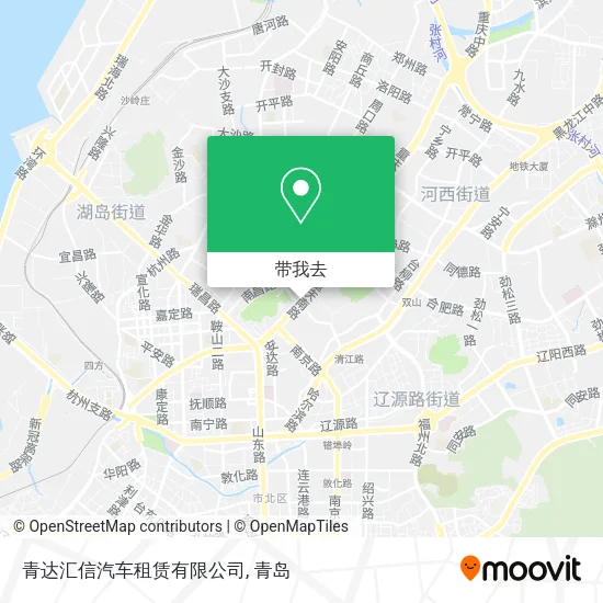 青达汇信汽车租赁有限公司地图