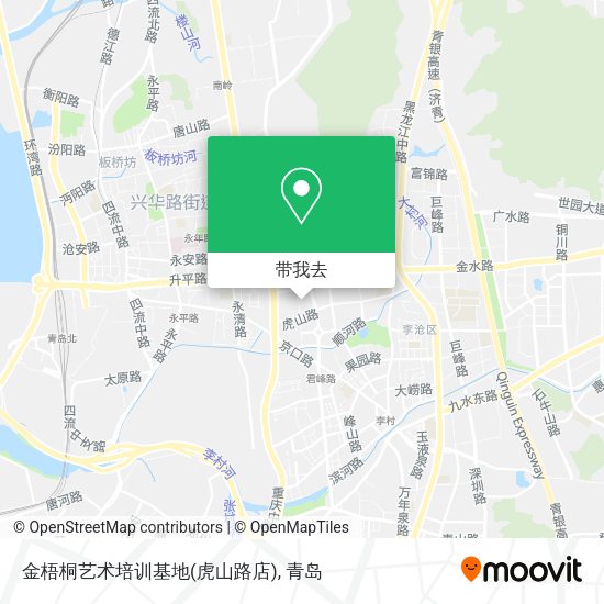 金梧桐艺术培训基地(虎山路店)地图