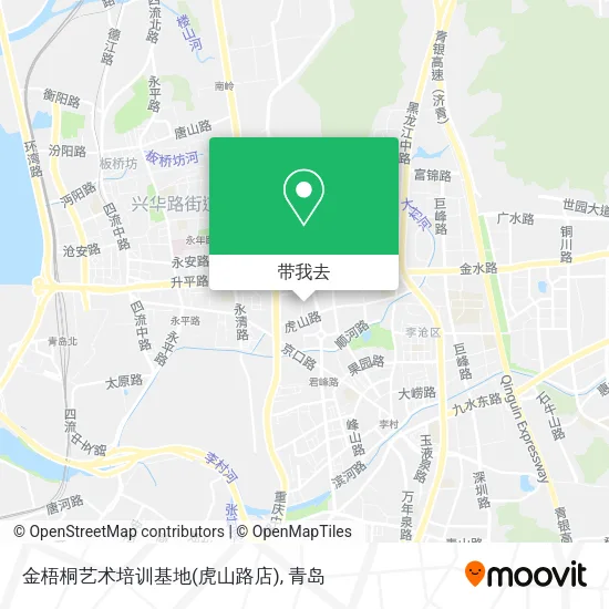 金梧桐艺术培训基地(虎山路店)地图