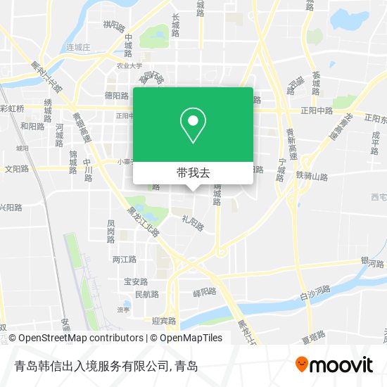 青岛韩信出入境服务有限公司地图