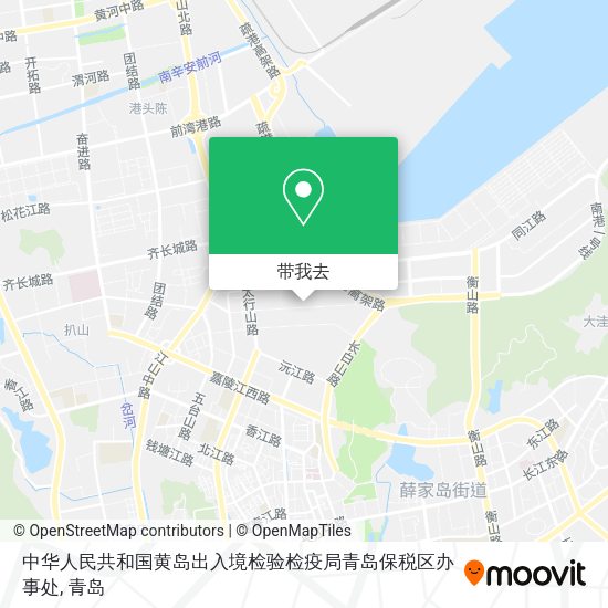 中华人民共和国黄岛出入境检验检疫局青岛保税区办事处地图