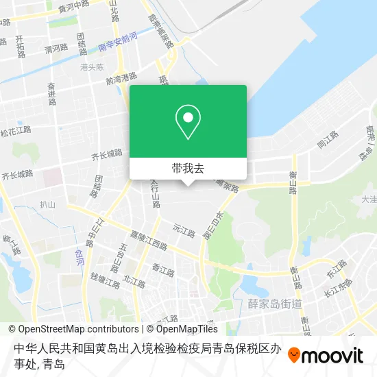 中华人民共和国黄岛出入境检验检疫局青岛保税区办事处地图