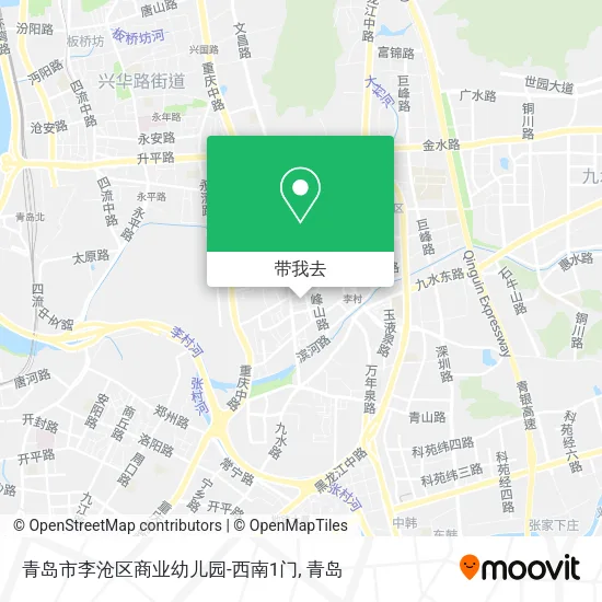 青岛市李沧区商业幼儿园-西南1门地图