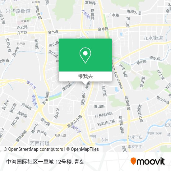 中海国际社区一里城-12号楼地图