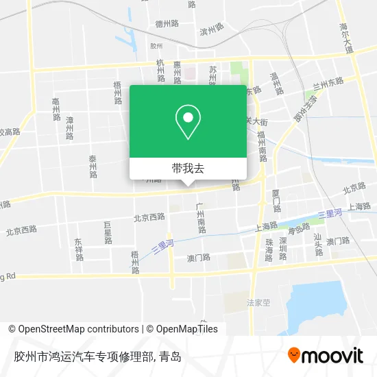胶州市鸿运汽车专项修理部地图