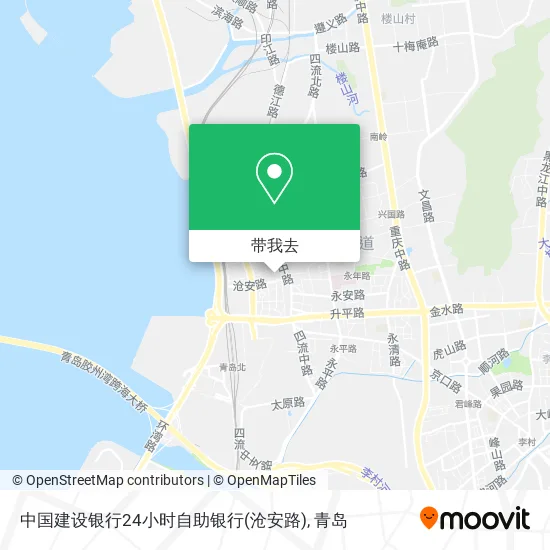 中国建设银行24小时自助银行(沧安路)地图