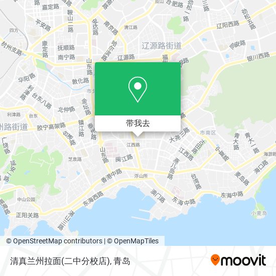 清真兰州拉面(二中分校店)地图