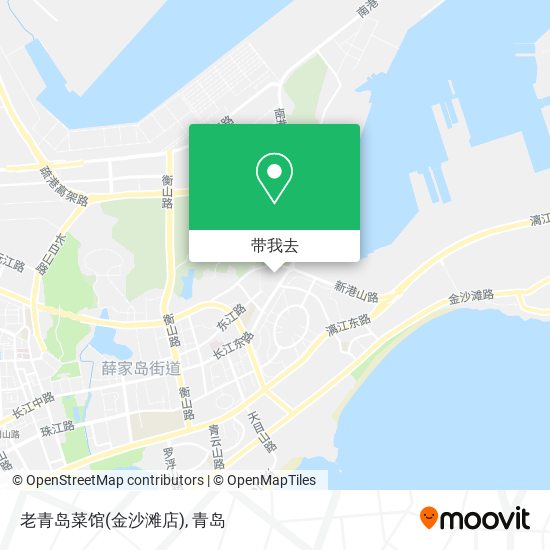 老青岛菜馆(金沙滩店)地图