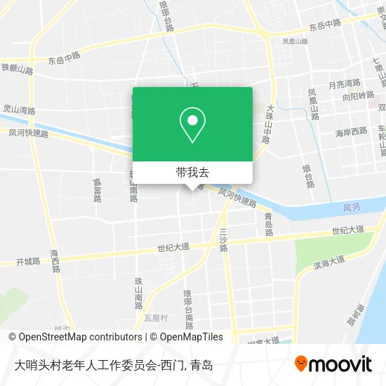 大哨头村老年人工作委员会-西门地图