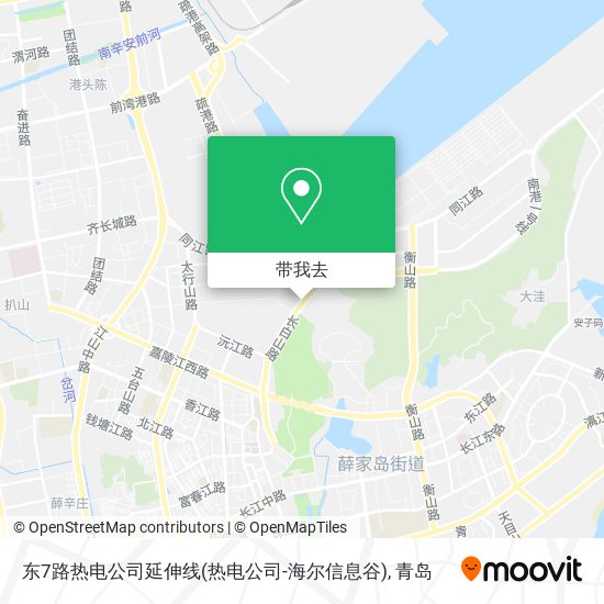 东7路热电公司延伸线(热电公司-海尔信息谷)地图