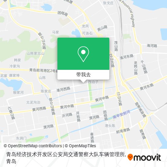 青岛经济技术开发区公安局交通警察大队车辆管理所地图