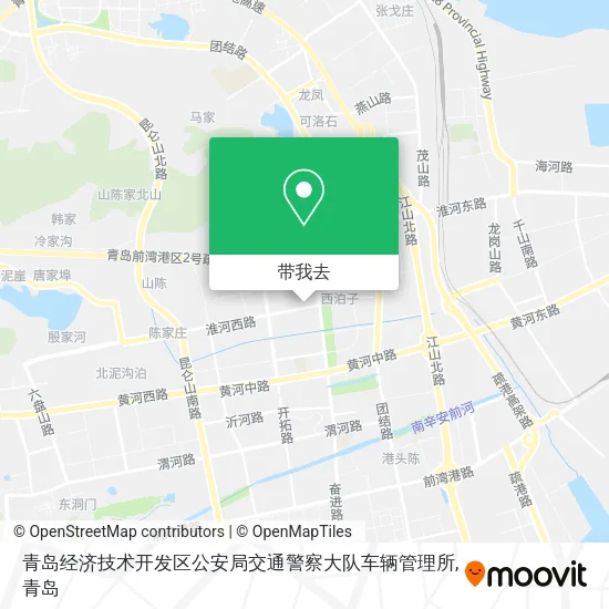 青岛经济技术开发区公安局交通警察大队车辆管理所地图