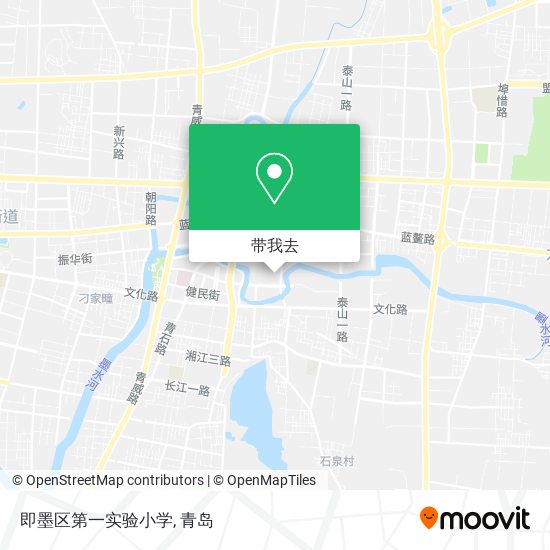 即墨区第一实验小学地图